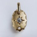 K18ダイヤモンド（0.468ct）入りプレートペンダント