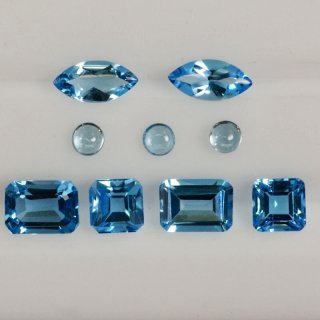 ブルートパーズ 約8×6×4.5mm 2.0ct 11月誕生石 - ルビー通販 ベルマックス